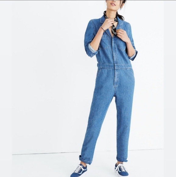 Madewell Pants - Madewell Riveter Denim Coverall Jumpsuit